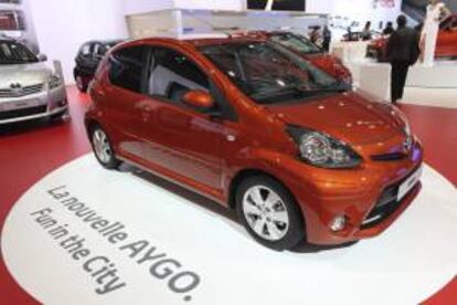 Vista de un Toyota Aygo en la Feria europea del Motor en Bruselas (Bélgica). EFE/Archivo