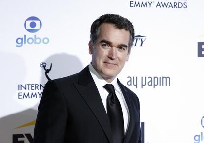 El actor estadounidense Brian d'Arcy James durante la alfombra roja de los premios.