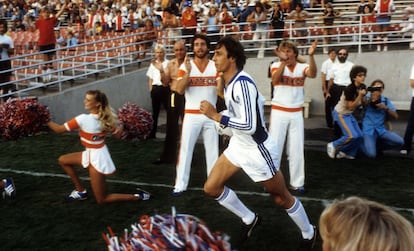 Cruyff, en uno de los partidos con Los Ángeles Aztecas