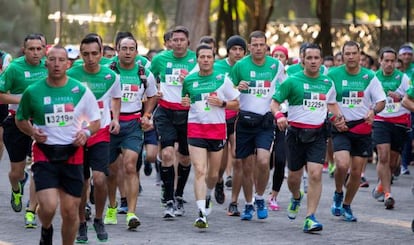 Peña Nieto, durante la carrera Molino del Rey.