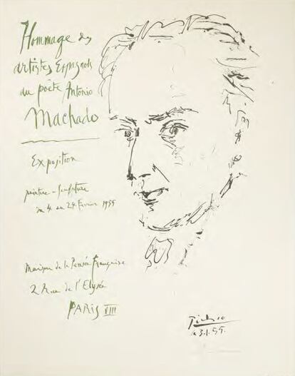 'Hommage des artistes espagnols à Antonio Machado', de Pablo Picasso.
