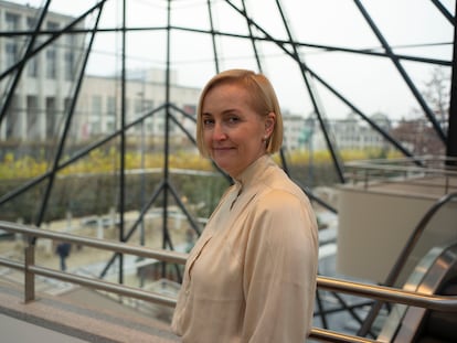 La ministra estonia Kristina Kallas, en Bruselas.