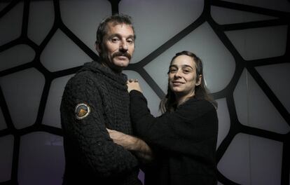 Laura Presa y Fernando Gallego, de Teatro Social La Rueda en el Matadero.