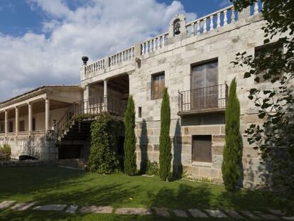 Exterior del hotel Palacio de Esquileo, en Sotos de Sepúlveda (Segovia).