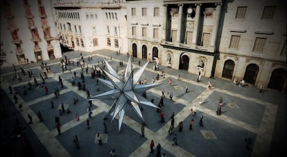 Pesebre de la plaza de Sant Jaume Barcelona