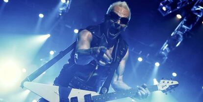 Scorpions en un concierto en Madrid. 