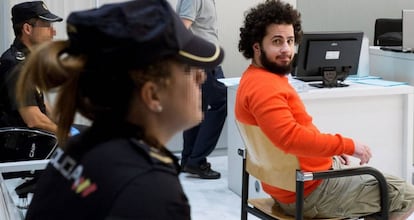 Ahmed Samsam, en el banquillo de los acusados de la Audiencia Nacional.