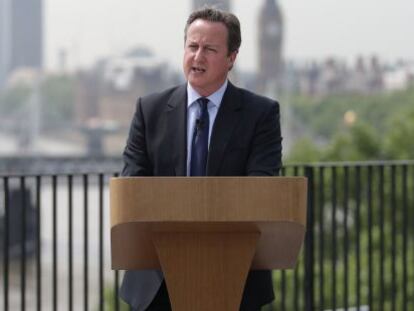 El primer ministro brit&aacute;nico David Cameron.
