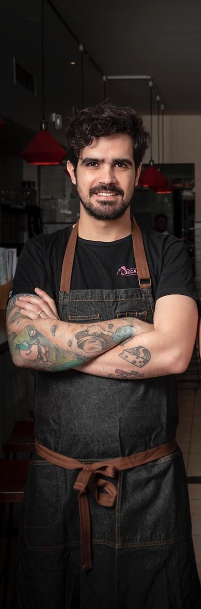 Benjamín Nast, dueño del restaurante De Patio, en Santiago de Chile.