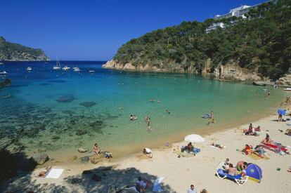 La cala de Aiguablava, en Begur (Girona).