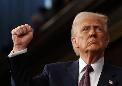El presidente de Estados Unidos, Donald Trump, en el Congreso, en Washington, el pasado 4 de marzo.