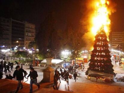 La imagen con la que Izquierda Unida Madrid ha felicitado la Navidad.