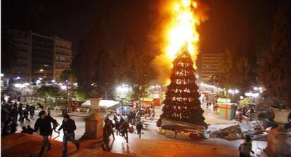 La imagen con la que Izquierda Unida Madrid ha felicitado la Navidad.