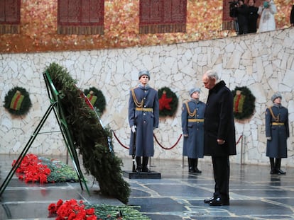 El presidente ruso, Vladimir Putin, asiste a una conmemoración del 80º aniversario de la victoria soviética en la batalla de Stalingrado, en Volgogrado (antigua Stalingrado), el jueves 2 de febrero.