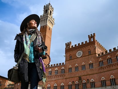 Mariel Galán en Siena, Italia. Fotografía: MONTSERRAT CASTILLO