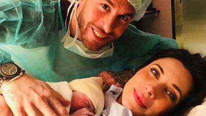 Pilar Rubio y Sergio Ramos tras ser padres.