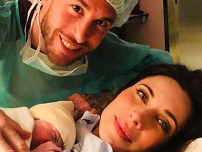 Pilar Rubio y Sergio Ramos tras ser padres.