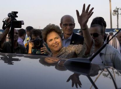 Dilma Rousseff, nesta sexta, no Rio de Janeiro.