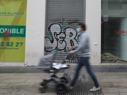 Locales cerrados en el centro de Madrid, en septiembre.