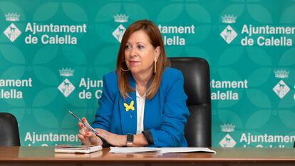 Montserrat Candini, en una imagen en la web del Ayuntamiento de Calella.