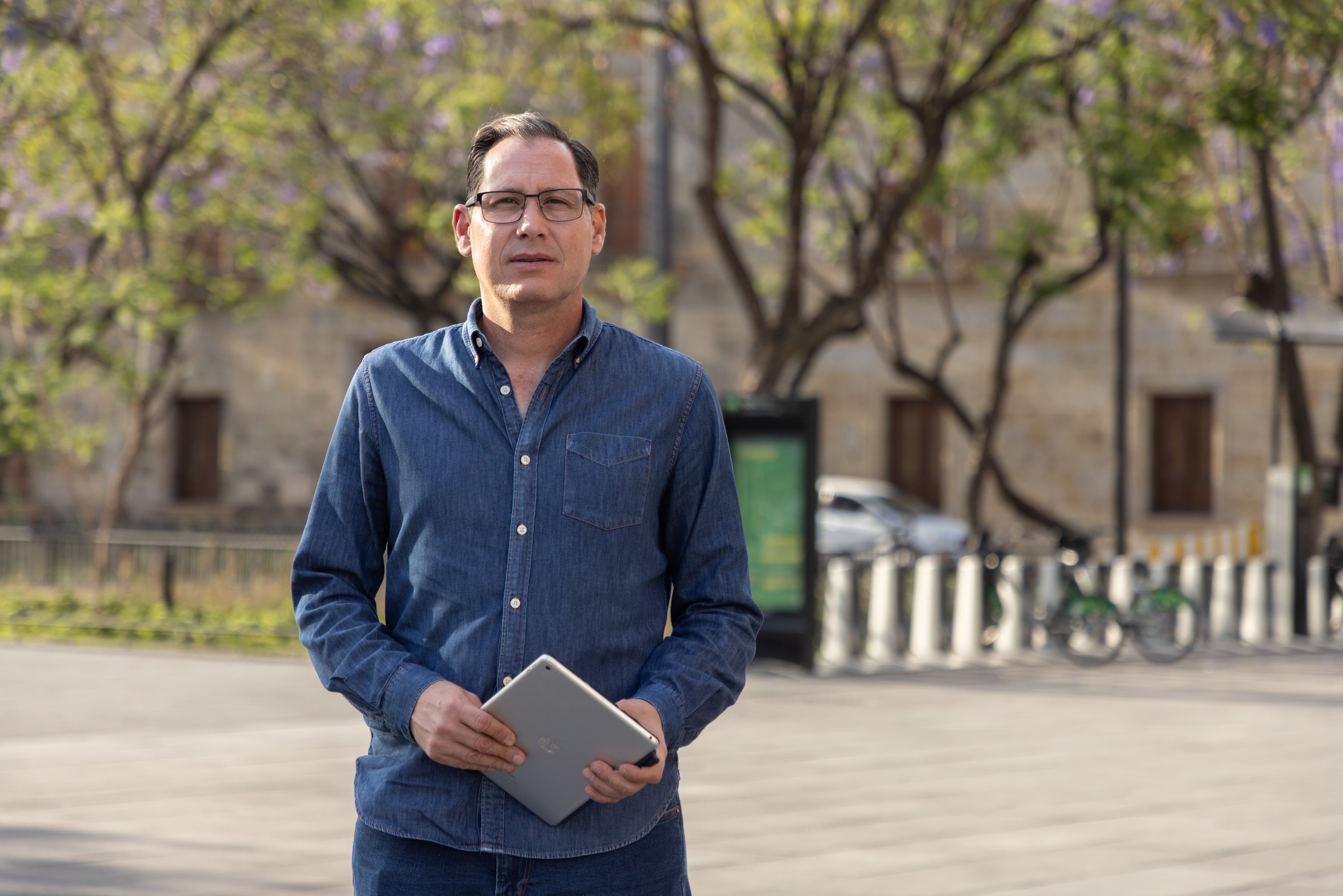 Juan Pablo Macías en Guadalajara, el 31 de marzo.