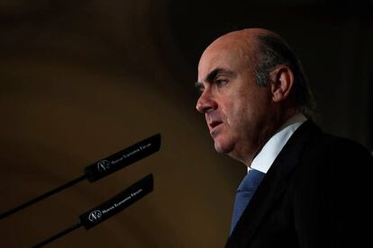 Luis de Guindos, el ministro de Economía, en una foto de archivo.