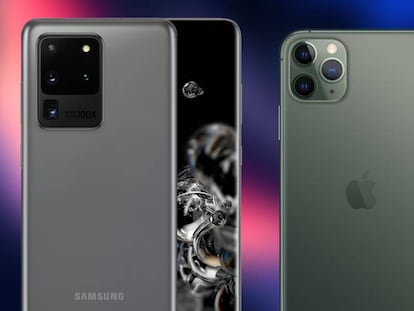 Samsung Galaxy S20 Ultra vs iPhone 11 Pro Max.