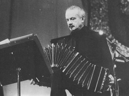 Astor Piazzolla no México, em 1983.