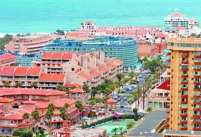 Viviendas en la Playa Las Am&eacute;ricas de Tenerife.