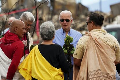 U.S. President Joe Biden in the island of Maui in Hawaii