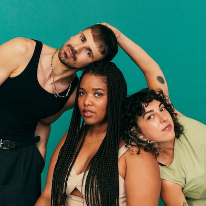 Daniel Valero, Laura Romero, Ester Montenegro, tres de los protagonistas del reportaje sobre el orgullo bisexual.