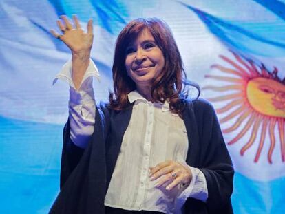 Cristina Fernández de Kirchner durante la presentación de su libro 'Sinceramente', en julio pasado en Mar del Plata.