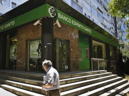 Una sucursal del Banco Espirito Santo en Lisboa.