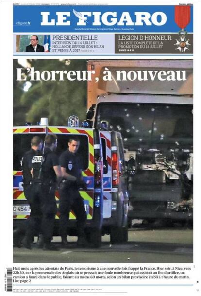 "El horror, de nuevo", Le Figaro.