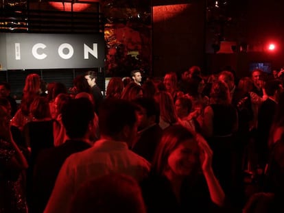 Ambiente en la gala de los Premios ICON, este miércoles en Madrid.