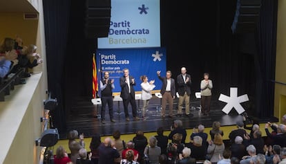 El expresidente de la Generalitat, Artur Mas, durante la presentación del partido PDeCat.