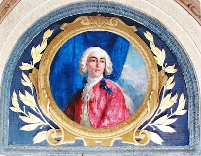 Retrato del marqués de Valdeflores, en el Salón de los Espejos del Ayuntamiento de Málaga.