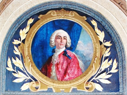 Retrato del marqués de Valdeflores, en el Salón de los Espejos del Ayuntamiento de Málaga.