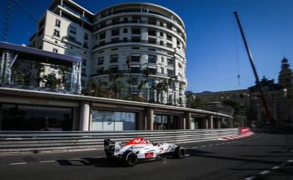 Xavier Lloveras, piloto de la Formula Renault 2.0, el pasado fin de semana en Mónaco.