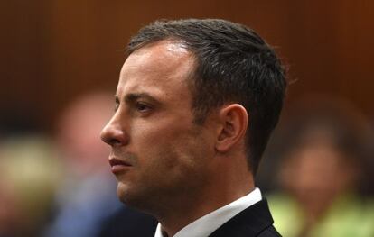 Oscar Pistorius, durante una vista de su juicio en septiembre 2014.