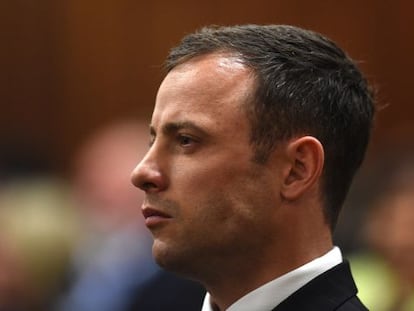 Oscar Pistorius, durante una vista de su juicio en septiembre 2014.