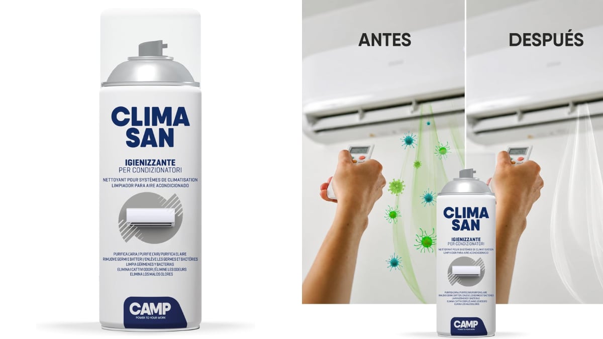 La capacidad de este limpiador de aire acondicionado es de 400 ml.