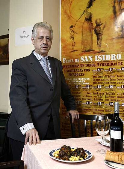 Toribio Anta Anta, en su restaurante de Madrid.