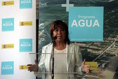 La ministra de Medio Ambiente, Cristina Narbona.