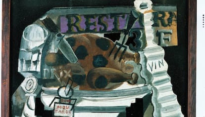 L'obra de Picasso 'Restaurant-esmorzar-sopar', del 1914.