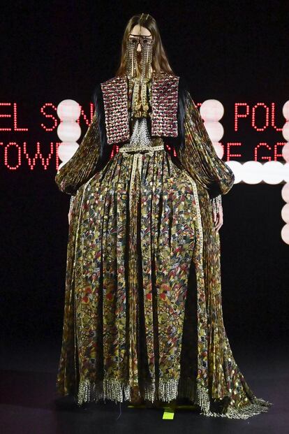 Uno de los diseños de Alessandro Michele para la alta costura de Valentino.