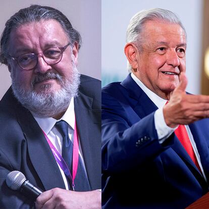 Jorge F. Hernández en la Feria internacional del Libro de Guadalajara 02 Diciembre 2019
FOTÓGRAFO/CREADOR
Pedro AndrésMEX9492. CIUDAD DE MÉXICO (MÉXICO), 20/08/2021.- Fotografía cedida hoy, por la presidencia de México, del mandatario mexicano, Andrés Manuel López Obrador, durante una rueda de prensa matutina en Palacio Nacional de la Ciudad de México. López Obrador admitió este viernes que el mecanismo gubernamental de protección a periodistas "no es lo más eficaz" y ordenó su responsable, el subsecretario de Derechos Humanos, Alejandro Encinas, su revisión. EFE/Presidencia de México/SOLO USO EDITORIAL/SOLO DISPONIBLE PARA ILUSTRAR LA NOTICIA QUE ACOMPAÑA (CRÉDITO OBLIGATORIO)     La escritora mexicana Brenda Lozano posa para un retrato durante una entrevista con el diario EL PAÍS  el día 05 de marzo de 2020. Lozano publico recientemente su libro brujas con editorial Santillana.El País Hector Guerrero