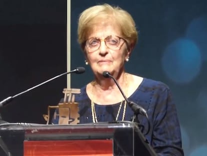 María Luisa Solá, durante la recepción del Premio AISGE de Doblaje 2019