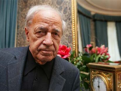 Pierre Boulez, ayer en Madrid.