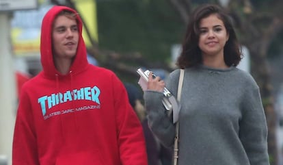 Justin Bieber y Selena G&oacute;mez el pasado 1 de noviembre en Los &Aacute;ngeles.